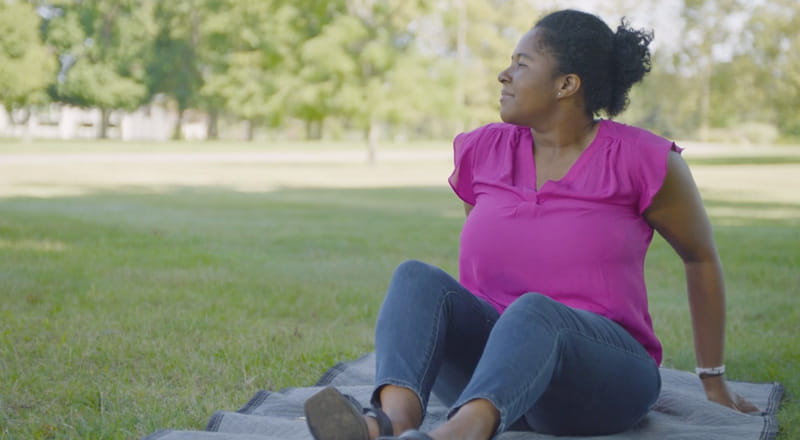 Image of Ashley in the park