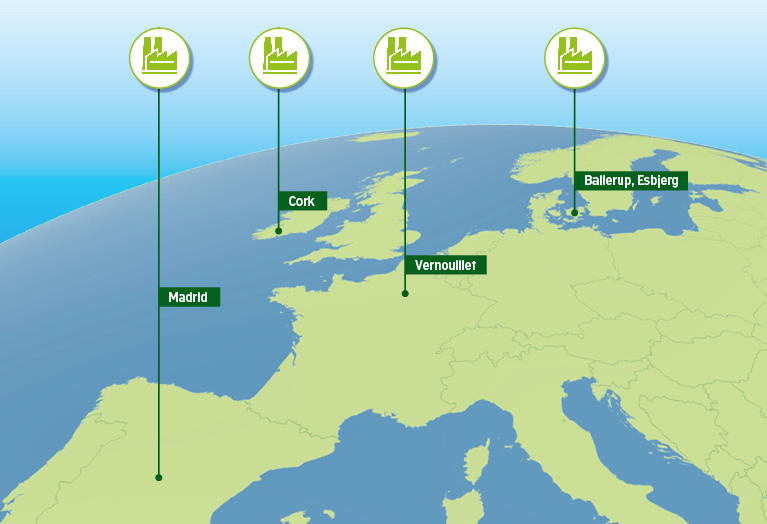 Europäische Produktionsstätten von innohep 
