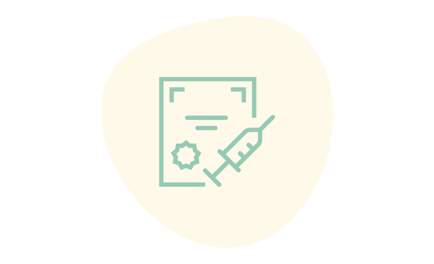 Certificato con siringa