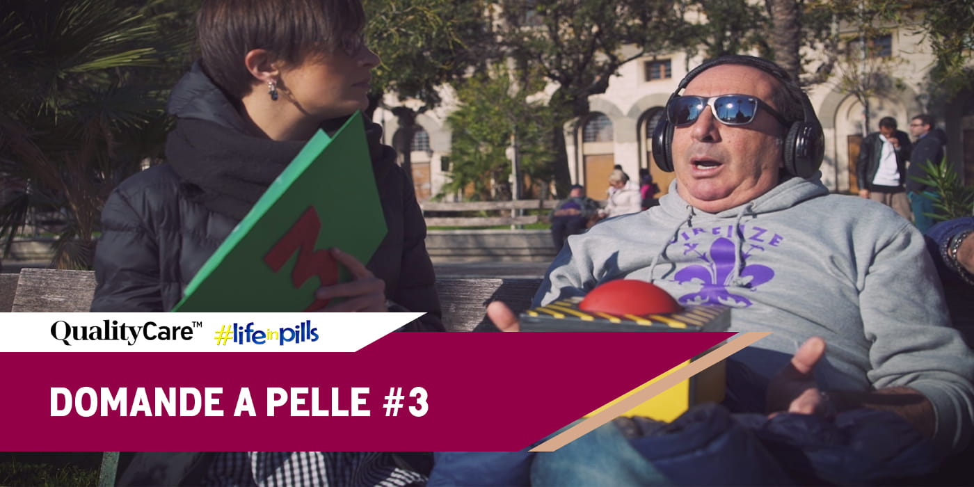 I life in pills chiedono ai passanti quesiti sulla psoriasi per Qualitycare