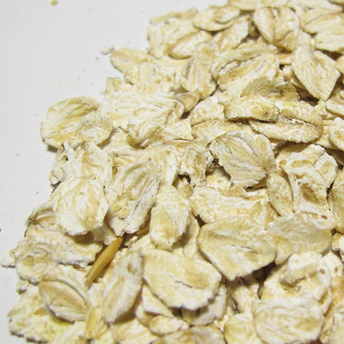 Raw oats on a table