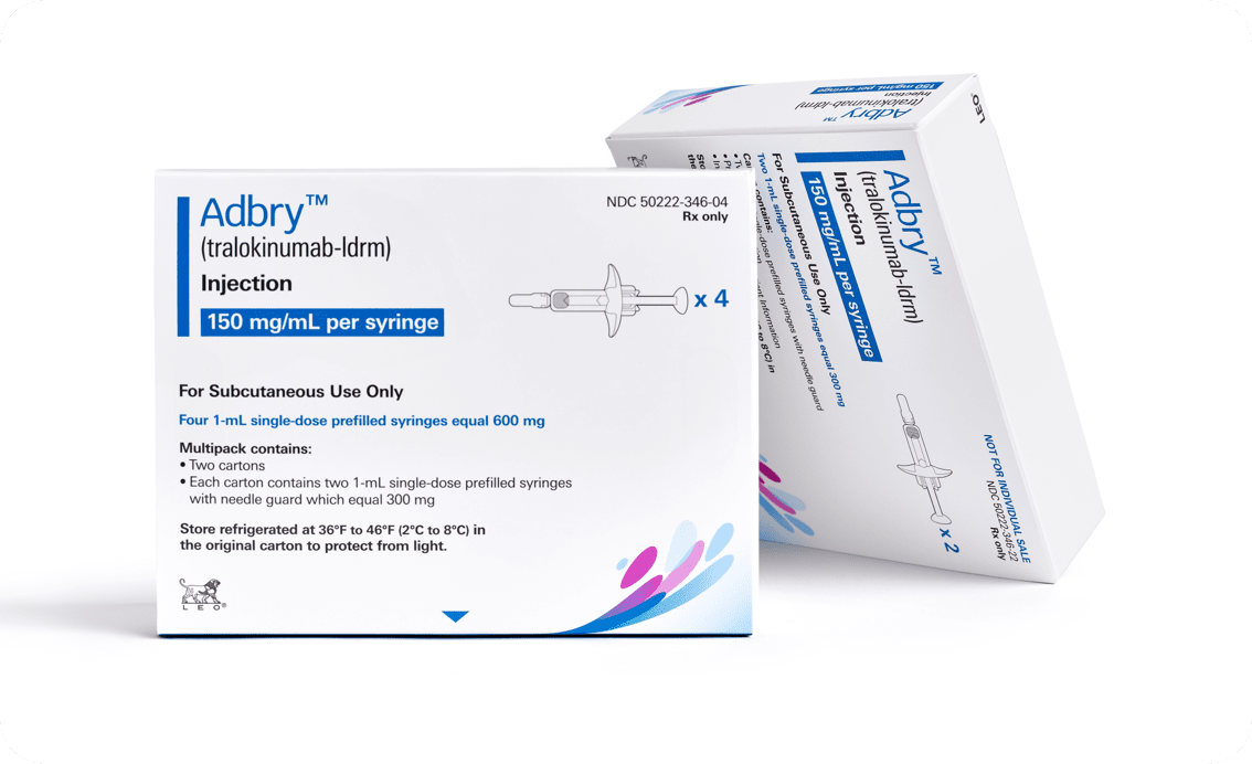 Image of Adbry™ (tralokinumab-ldrm) carton