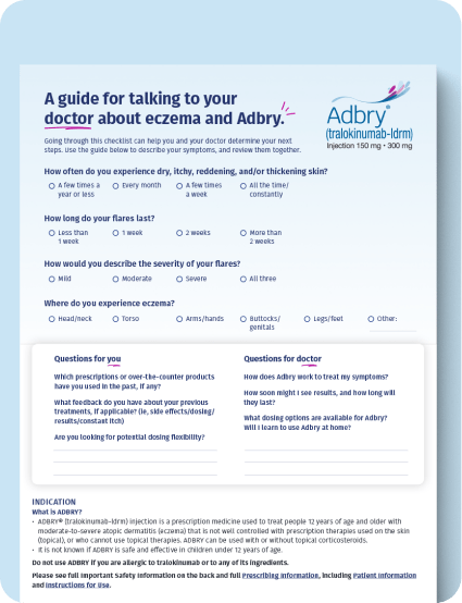 Downloadable Resources | Adbry® (tralokinumab-ldrm)