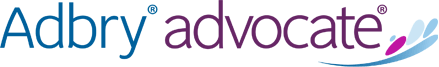 Adbry Advocate™ logo representing patient support program.