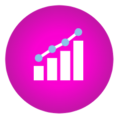 Bar chart and scatter plot icon