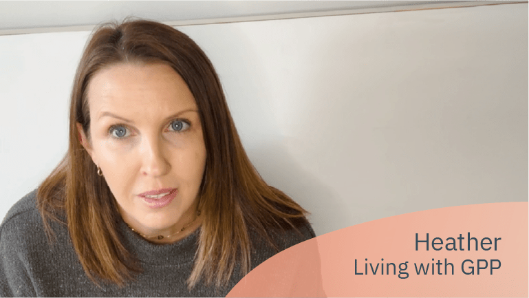 Heather, living with GPP, looking ahead while sharing her story